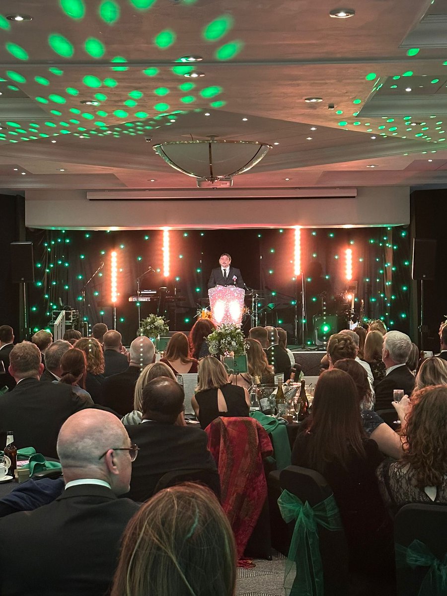 AaronH247's tweet photo. Another wonderful evening supporting the @NSPCC raise vital funds for children. Well done to the Peterborough committee for organising and all involved 💚💙 https://t.co/TZqpCeUTyQ
