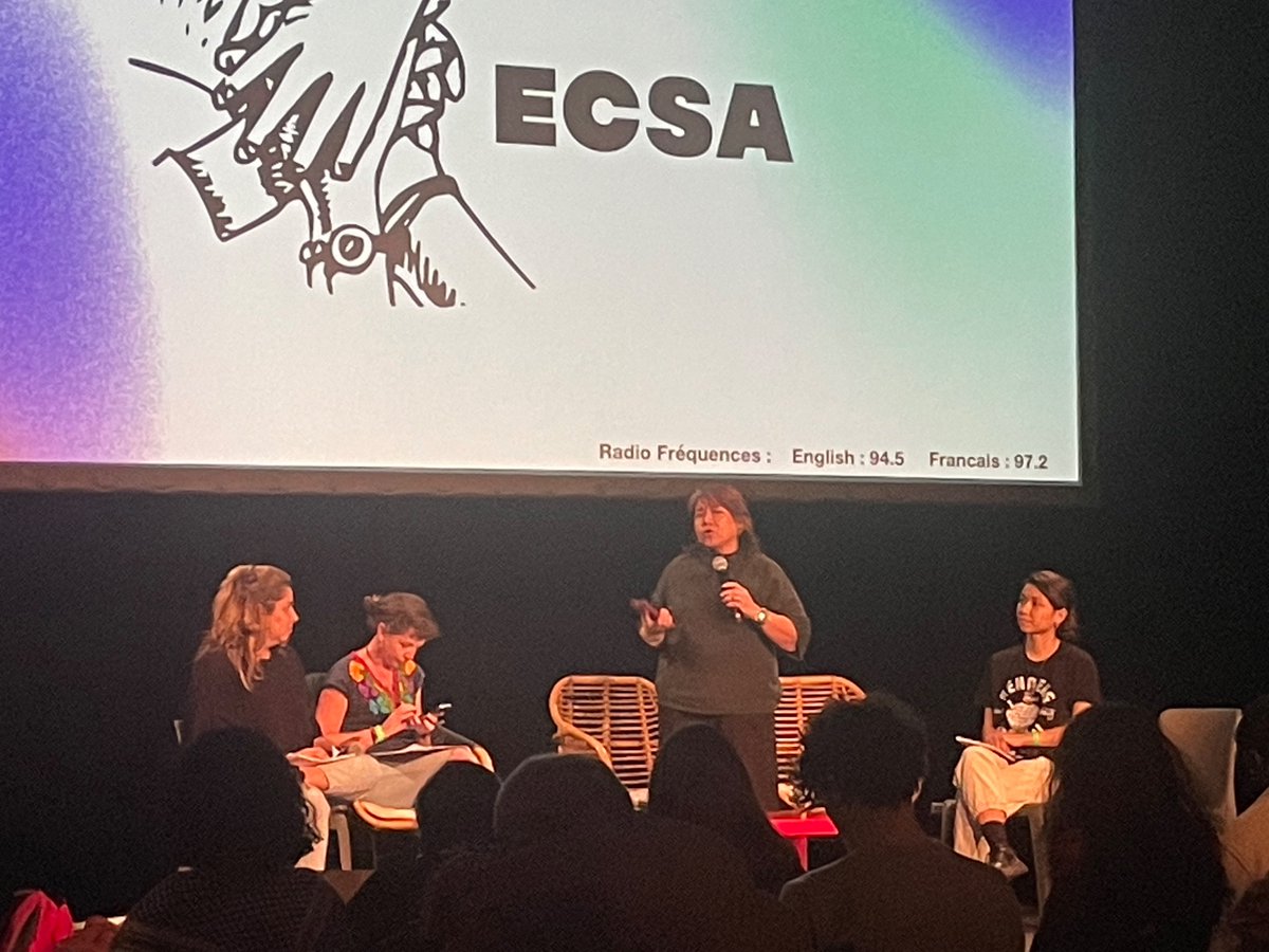 .@deeguerrero calling for European social movements to support for a binding treaty to dismantle the fossil fuel industry and implement a genuinely just transition, at #ECSA in Marseille.