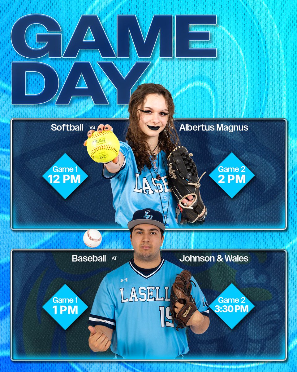 Saturday’s Doubleheaders! @Lasell_Softball 12/2PM vs Albertus Magnus @LasellBSB 1/3:30PM at JWU