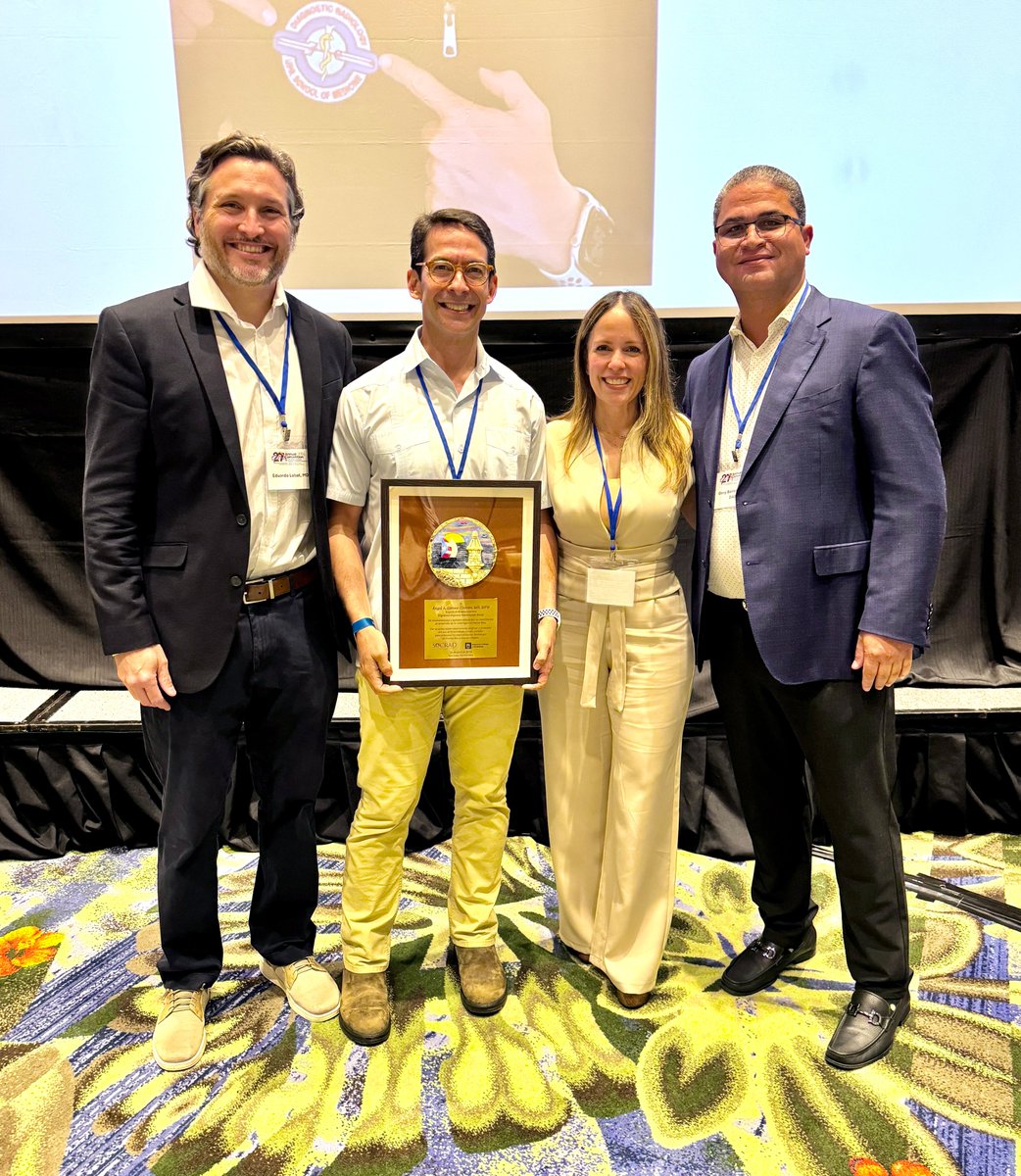 Extremely grateful that the Puerto Rico Radiological Society (@SocradPR) decided to dedicate me their annual convention for my past contributions to education. Puerto Rico is and will always be in my heart and I can't think of a greater honor than this one. ¡Gracias!