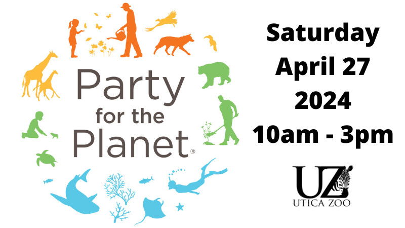 TODAY! Join us for 𝑷𝒂𝒓𝒕𝒚 𝒇𝒐𝒓 𝒕𝒉𝒆 𝑷𝒍𝒂𝒏𝒆𝒕! 🌱🐦 Help us celebrate the planet and everything we can do to make it a healthier, happier place to live!

🌎 April 27th from 10am-3pm

📌 uticazoo.org/partyforthepla…

#UticaZoo #PartyForThePlanet #UticaNY