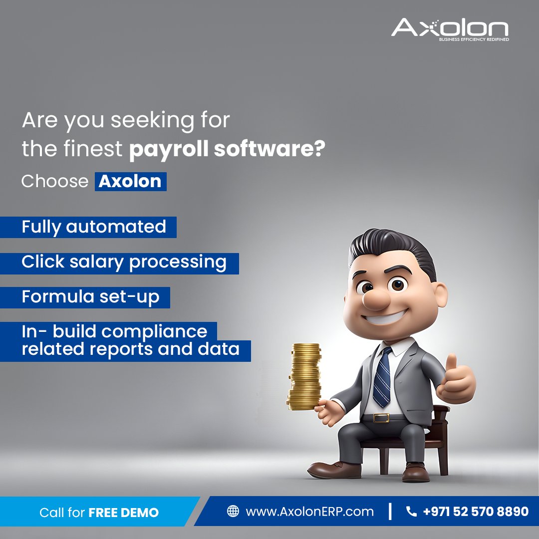 Simplify payroll processing and empower your workforce with Axolon Payroll Management Software! 💼

#HRSoftware #HRSolution #HRERP #PayrollSoftware #PayrollSolution #HRMS #PayrollERP #HRManagementSoftware #HRManagementSolution #PayrollManagement #PayrollManagementSoftware