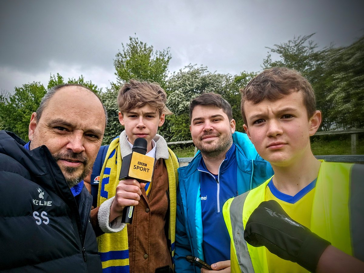 @AFCSudbury media team assemble for the final time 23/24