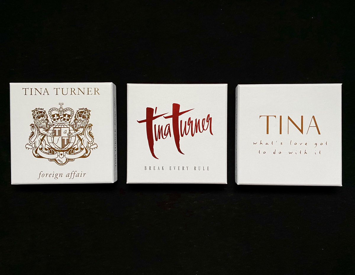 The Queen of Rock!! Beautiful box sets 💛
#TinaTurner #WhatsLoveGotToDoWithIt
#ForeignAffair #BreakEveryRule #Queen