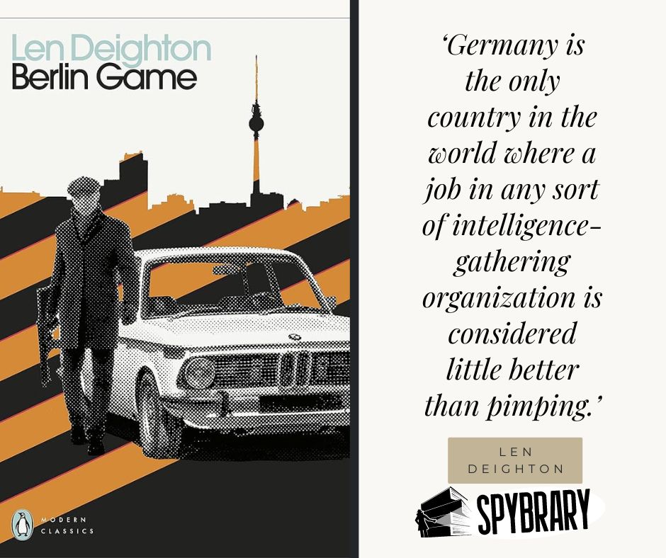 spybrary's tweet photo. Who else if a fan of Berlin Game by Len Deighton?
#spybrary #lendeighton https://t.co/WDV0iEofwR