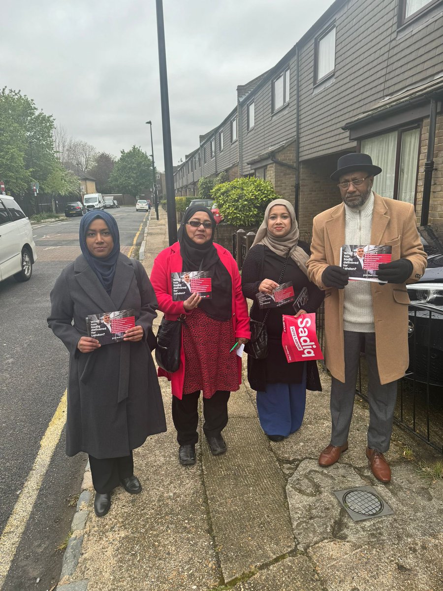 Fantastic canvass session in @THLP_BG today organised by TH women’s branch. My thanks to everyone for coming but particularly to @dehabmonikas @ShahedaRahman98 @Hussain6Nazma @Eve_McQuillan Ex Cllr. Zenith Rahman for organising. Positive response for @unmeshdesai & @SadiqKhan