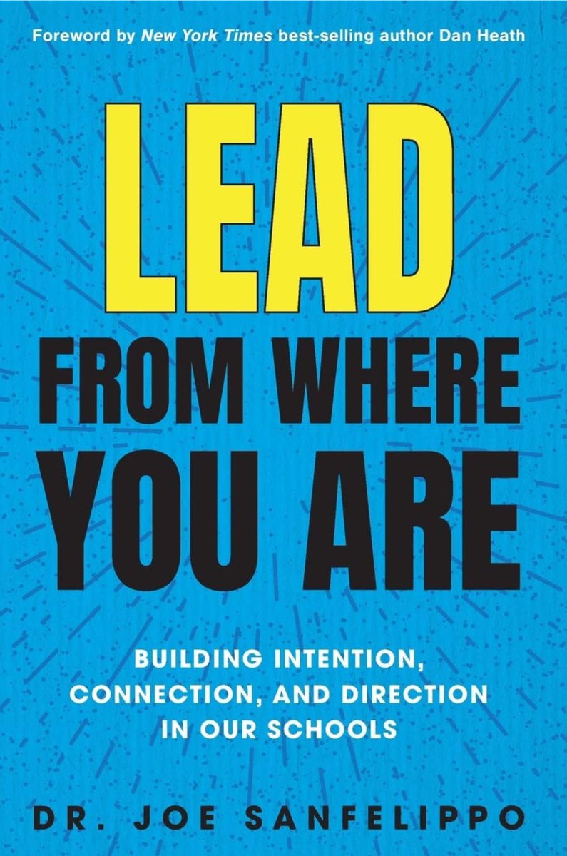 Join me this morning from 9:30-10am central as we discuss this book by @Joe_Sanfelippo #leadlap