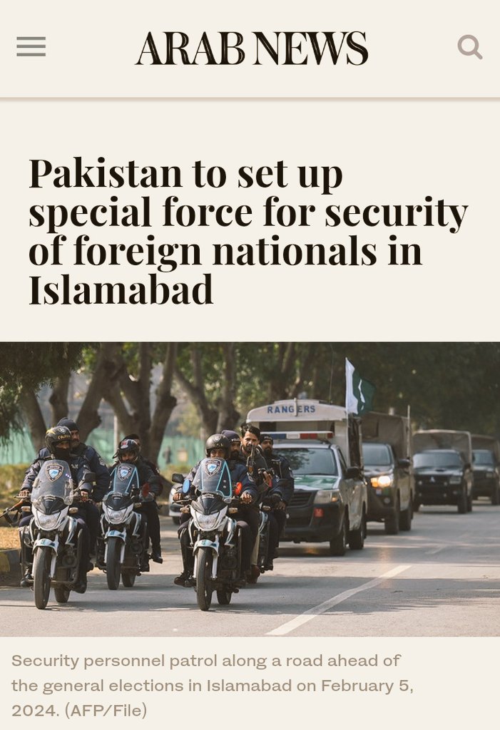 Pakistan is forming a special force to protect foreigners after recent attacks. The decision follows a meeting led by the Interior Minister to boost security in Islamabad. 
#ISPR
#CEPAC
#BreakingNews
#Dubai
#Election2024