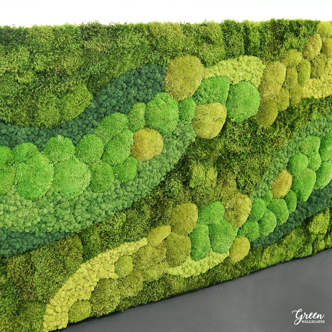 Let nature do the talking with our moss art, and make every wall a masterpiece. 🌿🗣️ . . . #MossArt #NatureArt #InteriorDesign