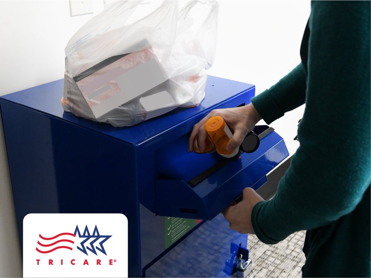 Practicing good drug disposal habits protects you, your family, and your community. Learn how you can safely dispose your unwanted, unused, or expired prescription drugs at military pharmacies: tricare.mil/drugtakeback #DrugTakeBack