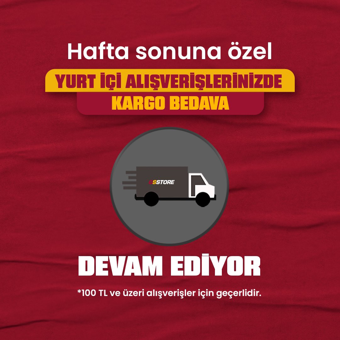 🚨 GSStore.org’da hafta sonuna özel, 100 TL ve üzeri yurt içi alışverişlerinizde KARGO BEDAVA fırsatı devam ediyor! 🚨 Alışverişe başlamak için 👉 bit.ly/Hemenlinketıkla