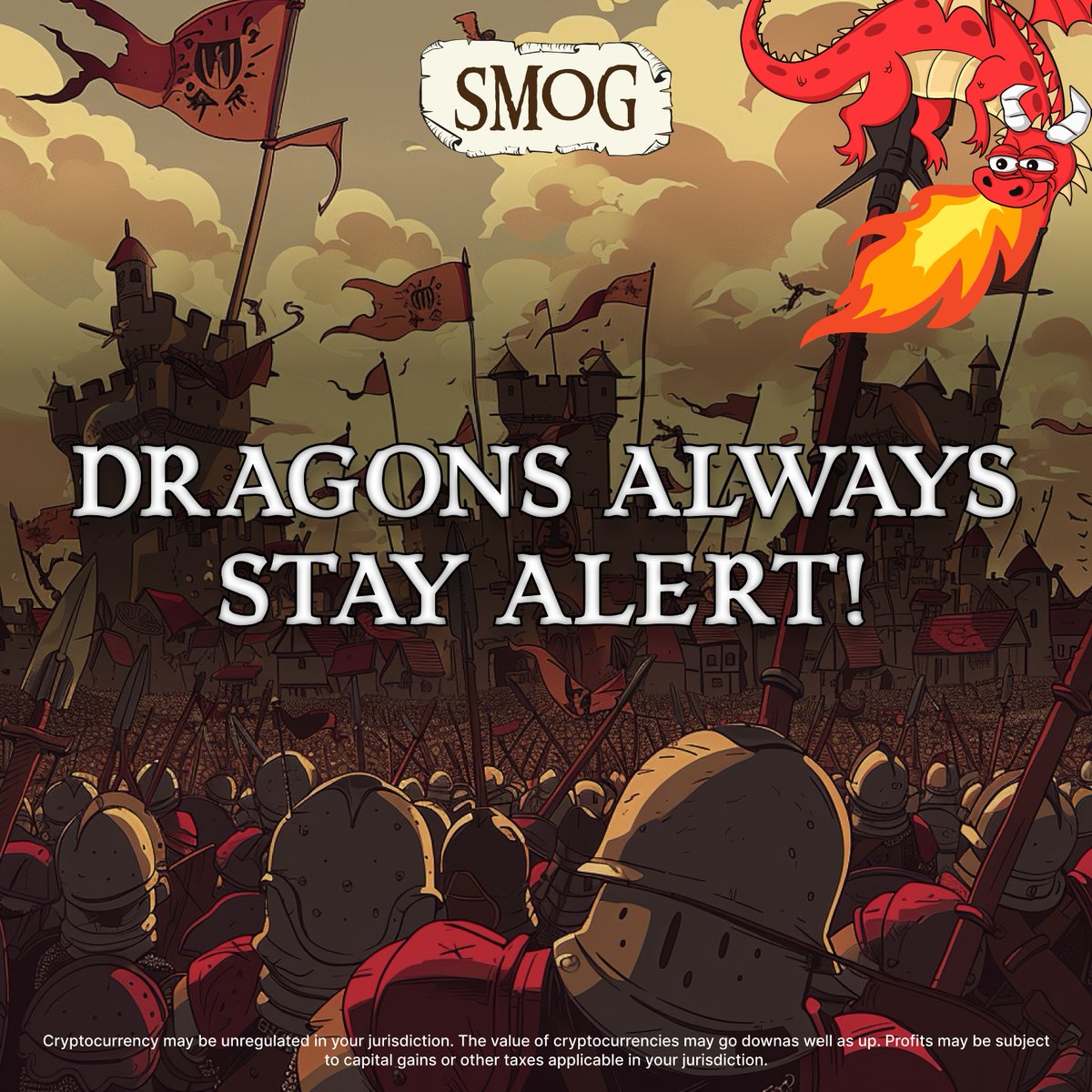 🐉 Stay alert for scammers preying on $SMOG holders! 🚨

1️⃣ Always verify that the posts you view are from official #SMOG channels.

2️⃣ Never share your private keys and/or seed phrases. 🛡️

Join #SmogSwap in the S2 #Airdrop that prioritizes trading! 🔍💰

bit.ly/BuySmog