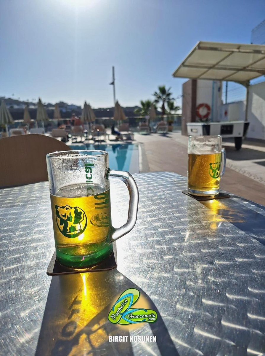 Ice cold beers in the sun at Puerto Rico Gran Canaria 😎🍻 what a feeling! 
#GranCanaria  #PuertoRicoGC