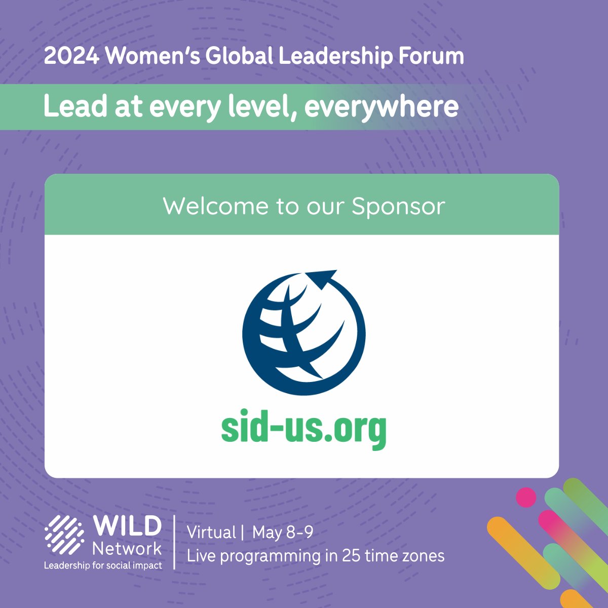 WILDinnovators's tweet image. We look forward to welcoming a company-wide delegation from @SID_INT to the virtual 2024 Women’s Global Leadership Forum.

thewildnetwork.org/forum/partners/

#WILDLeaders #GenerationNow #internationaldevelopment