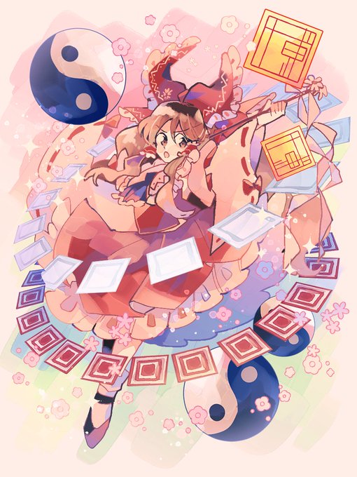 「nontraditional miko ribbon-trimmed sleeves」 illustration images(Latest)