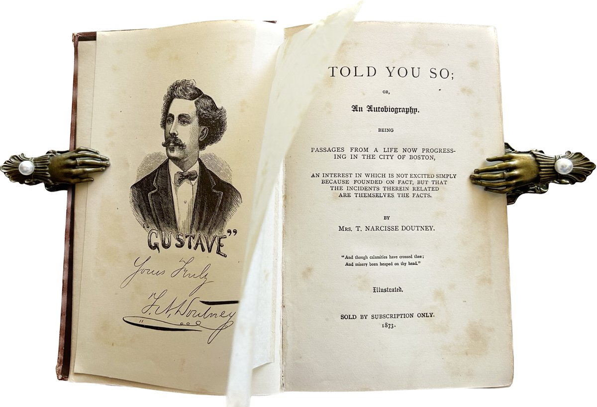 I Told You So or 'Marrying a Moustache' An Autobiography, Being Passages From A Life Now Progressing In The City Of Boston #IToldYouSo #MUSTACHE #Autobiography #Boston #goodreads #VintageMEN #antiques #antiquebooks -->> ebay.com/itm/1963671209…