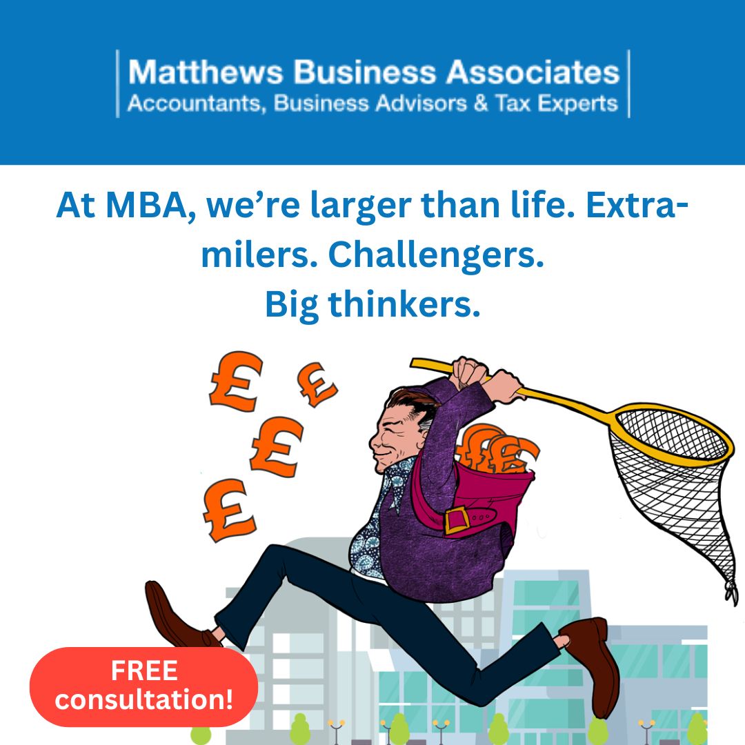 If you're looking for an #accountant or #taxadvisor who offers so much more than standard #accountancy services, contact #MatthewsBusinessAssociates your local accountant, today on 0208 337 0775 or matthewsba.co.uk