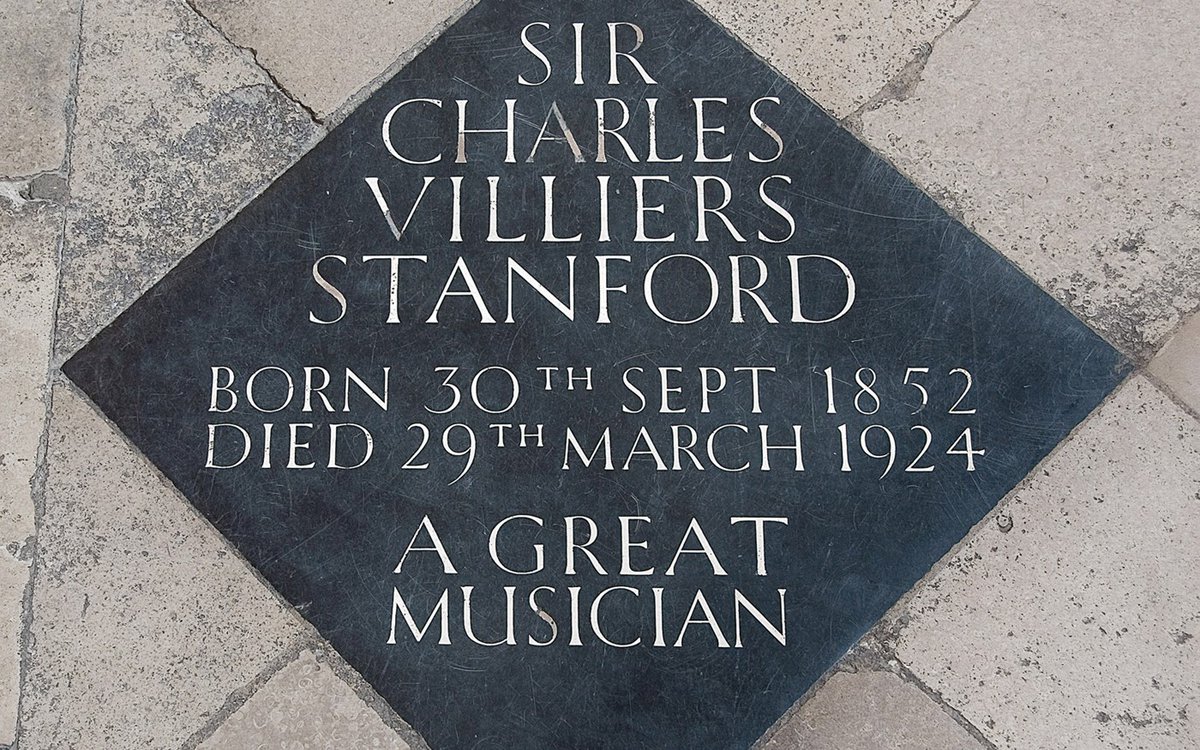 A very warm welcome to members of the Stanford Society who are @wabbey today to mark the centenary of Stanford's burial. Lots of Stanford at Evensong today at 5pm #stanford