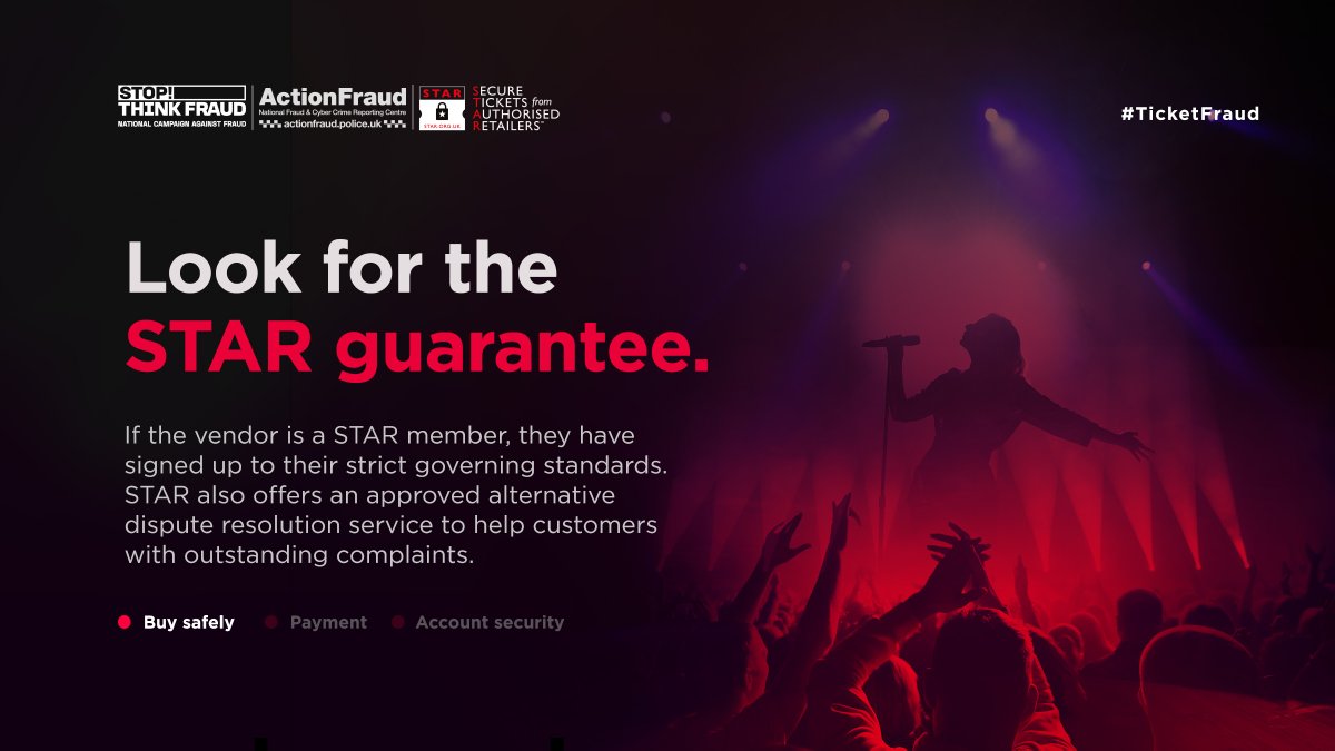 Looking for your next gig? 🎶 Don't let the race for tickets blind you; don't fall victim to ticket fraud! Click here to clue yourself up 👉 orlo.uk/VN37e