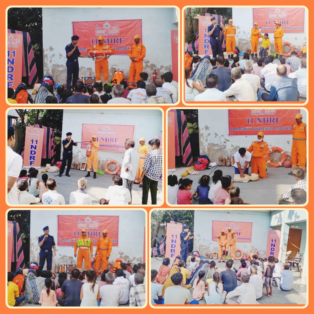 #Community_Awareness_Programme @11NDRF_VARANASI 🔶Conducted a Community Awareness Programme on disaster preparedness 🔸 At Soojabad (Dumri) Chandauli (U.P) 🔶Participants: Locals #BePrepared #BeSafe #NDRF4U🇮🇳 @NDRFHQ @ManojKu21690089 @dmchandauli @UPSDMA1