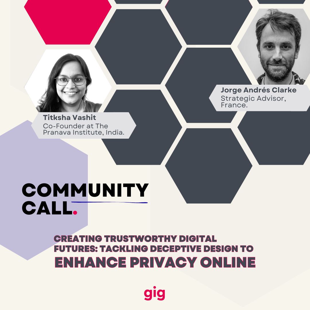🔍💡 Unveiling deceptive design’s impact on privacy with Titksha &amp; Jeorge! Learn about needed laws in the Global South. 

Watch now—link below! 
youtu.be/29dl4XkXP7k

#stopdarkpatterns #privacymatters