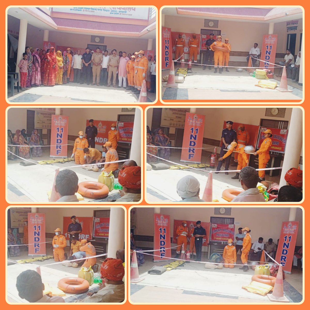 #Community_Awareness_Programme @11NDRF_VARANASI 🔶Conducted a Community Awareness Programme on disaster preparedness 🔸 At Rasulpur Pindra Varanasi (U.P) 🔶Participants: Locals #BePrepared #BeSafe #NDRF4U🇮🇳 @NDRFHQ @ManojKu21690089 @dm_varanasi @UPSDMA1