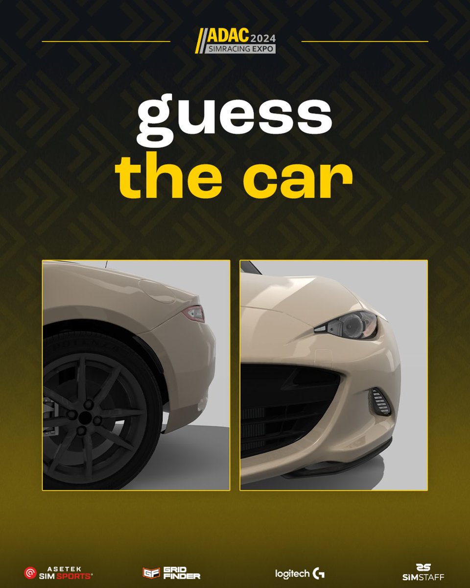 Time for a round of 'Guess the car'! 🧐 Which car do you see in today's pictures? Comment your guess. 👇🏼

Get your ticket now: simracing.link/sre-tickets-en or via the link in our bio! 👀

#adacsimracingexpo2024 #adacsimracingexpo #simracingexpo2024 #simracing