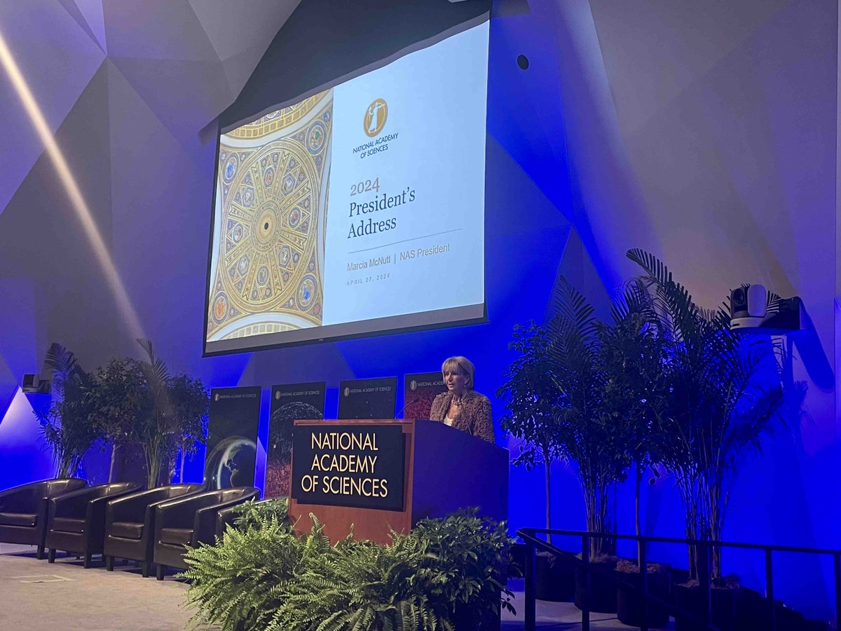 NAS President Marcia McNutt is about to officially welcome #NASmembers to the 161st Annual Meeting with her President’s Address. Tune in live to hear Academy highlights from the past year and what’s in store for the year ahead. #NAS161

Watch the webcast: ow.ly/Ogcm50RpW9E