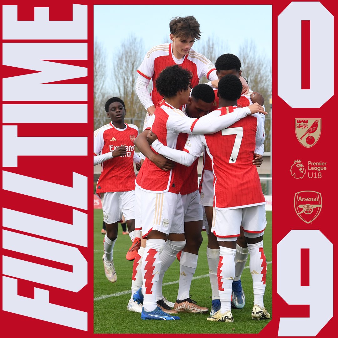 The perfect away performance 🔥

Well in, Gunners ❤️

#AFCU18 | #U18PL