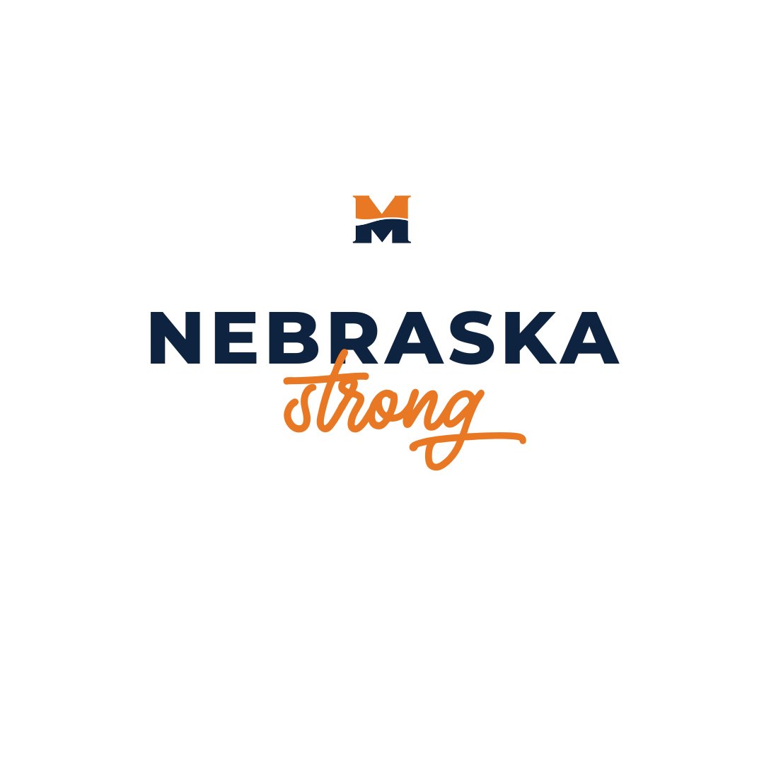 MidlandU's tweet photo. Through the storm's fury, we stand firm. Sending love and support to all affected by yesterday's tornadoes and severe weather. Together, we are #NebraskaStrong, we stand together as one supporting each other's community. https://t.co/CilyeY7tBL