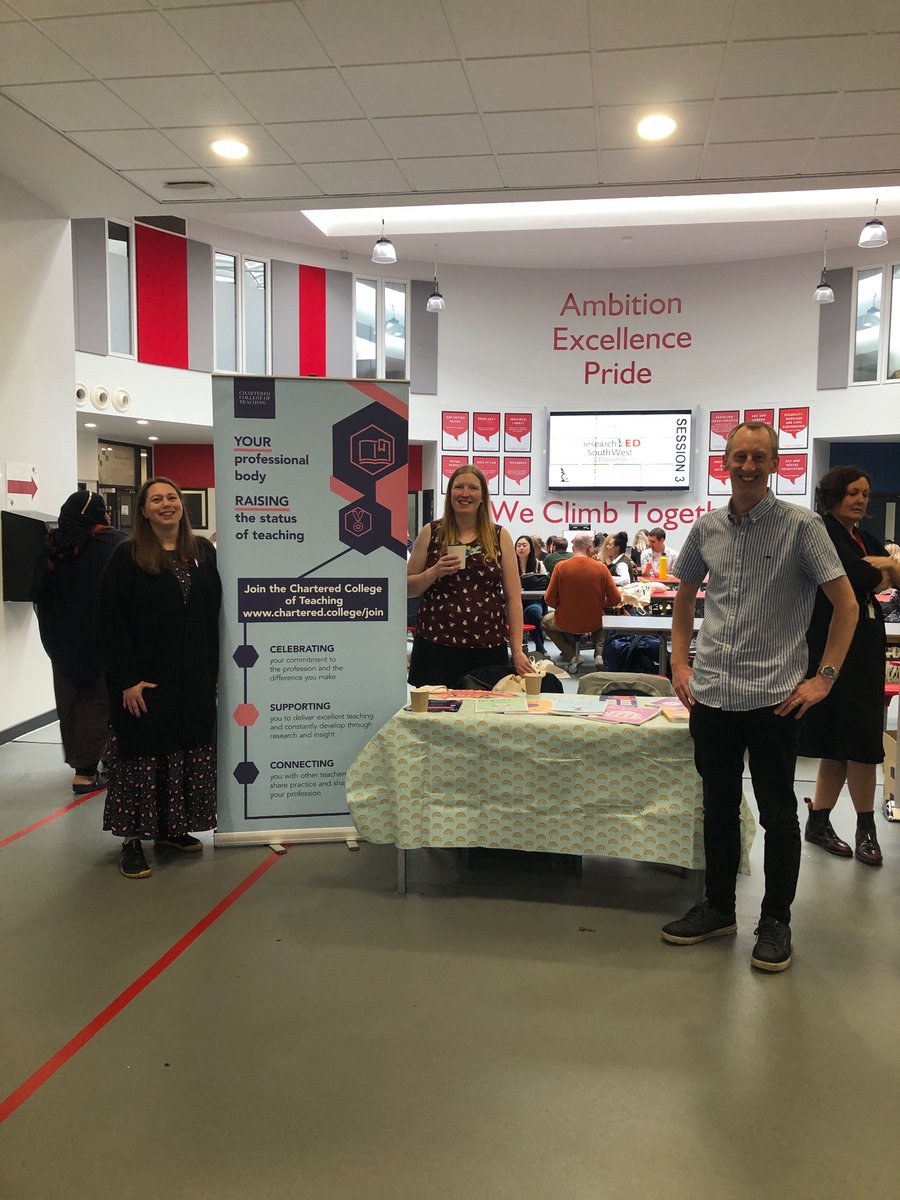 EduResearching's tweet photo. Great to bump into and chat with the @CharteredColl’s @CatScutt and Helen Barker at @researchEDSW today!
#rEDSW #rEDSouthWest https://t.co/O103Nv3tSY