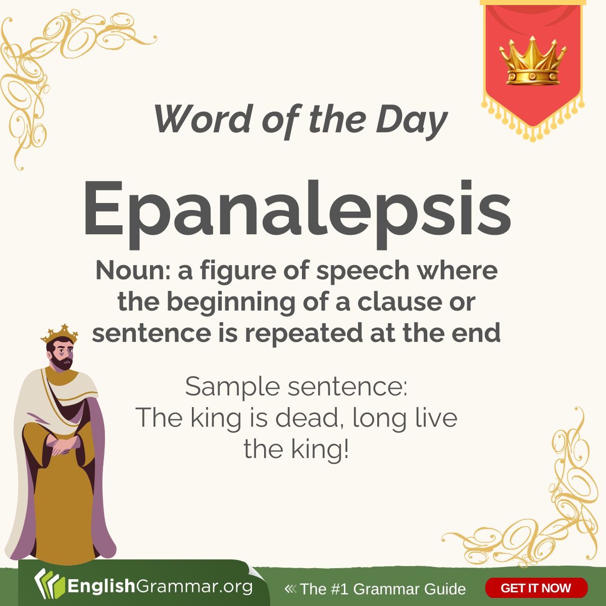 Can you share another example of epanalepsis? #vocabulary #writing #amwriting