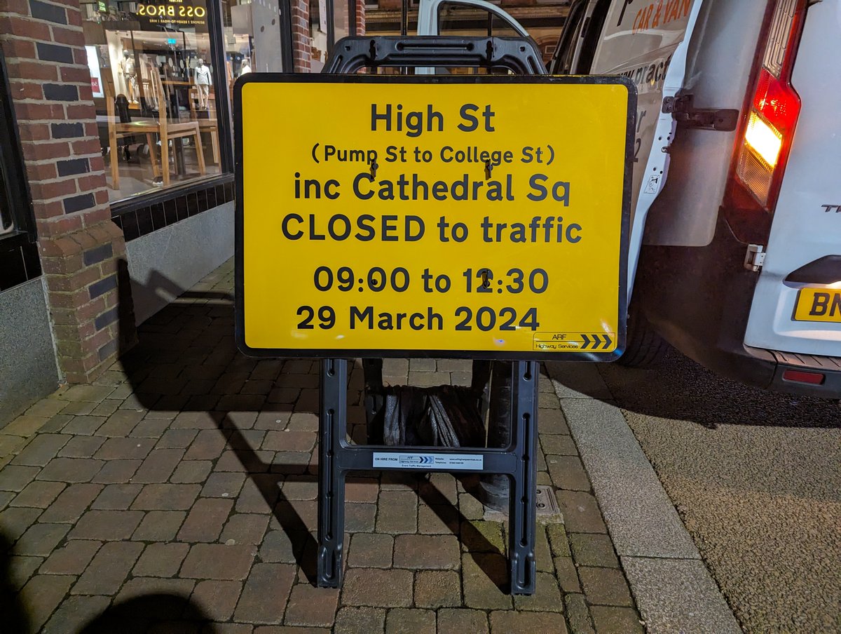 ArfHighway's tweet photo. It was a pleasure to be appointed again as the event traffic management contractor for the Worcester Passion Play last month. https://t.co/xv173n6zjV