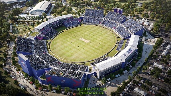 New York Cricket Stadium looking good for world cup matches 2024 #PakvsInd