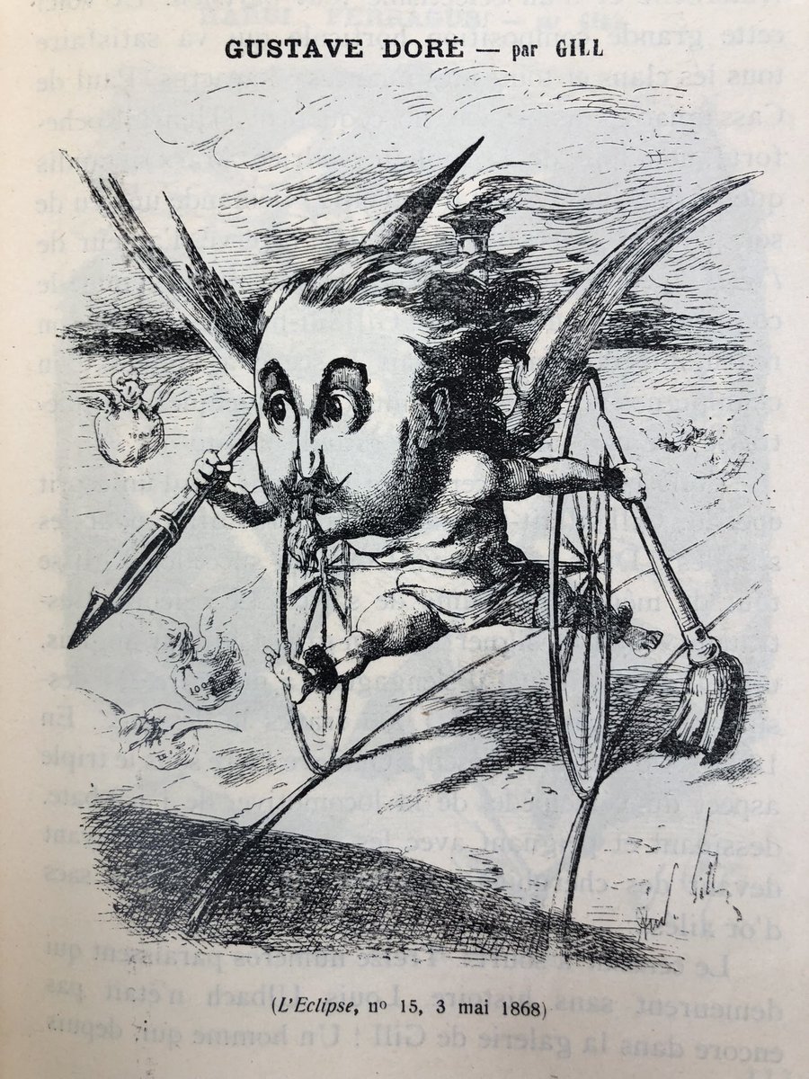 Gustave Doré par André Gill (Louis-Alexandre Gosset de Guines, 1840-1885) 