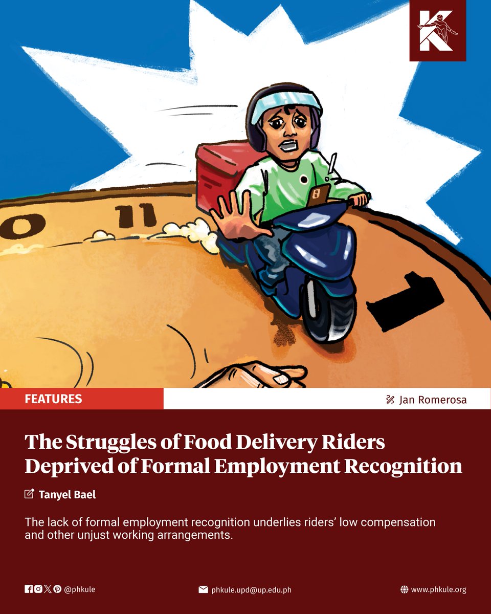 Food delivery riders are part of the gig economy, based on short-term and freelance work like those provided by online platforms to contract out a certain service. Since riders lack formal recognition as employees, platforms deny the responsibility to give them basic employment…