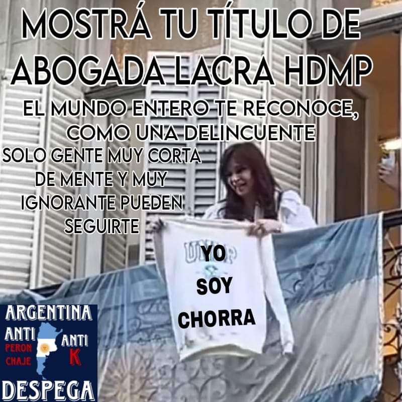 En QUILMES, repudiamos la presencia de la CHORRA HDRMP Cristina Kirchner. 🕷️🐍🐀  Con nuestros impuestos 😤 pagar tod☀️ el 🎪 y lavada de cara, q hizo la PEOR IntendentE #Chorra Mayra Mendoza q son de las que NO FUNCIONAN NI GESTIONAN según la #JefaDeLaBanda 🕷️🐍🐀 #MayraFugadora