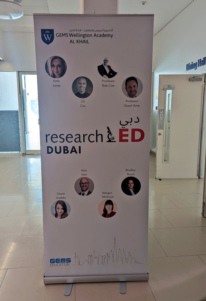 It was brilliant to be part of researchEd Dubai 👏 Well done to the amazing team for organising such a wonderful day of learning, networking &amp; collaboration!