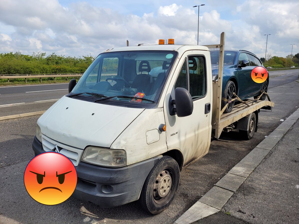 #RPU stopped this vehicle today on the A46 near Lincoln as likely to be overweight. Luckily for the driver the weighbridge was closed however his license had expired and tested positive for cannabis. Driver arrested for Section 5A and also reported for the documents offences.