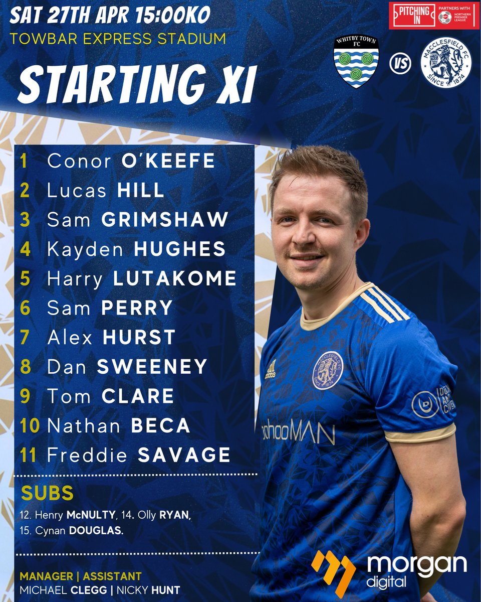 🔢 | Your Silkmen XI to face Whitby Town this afternoon!