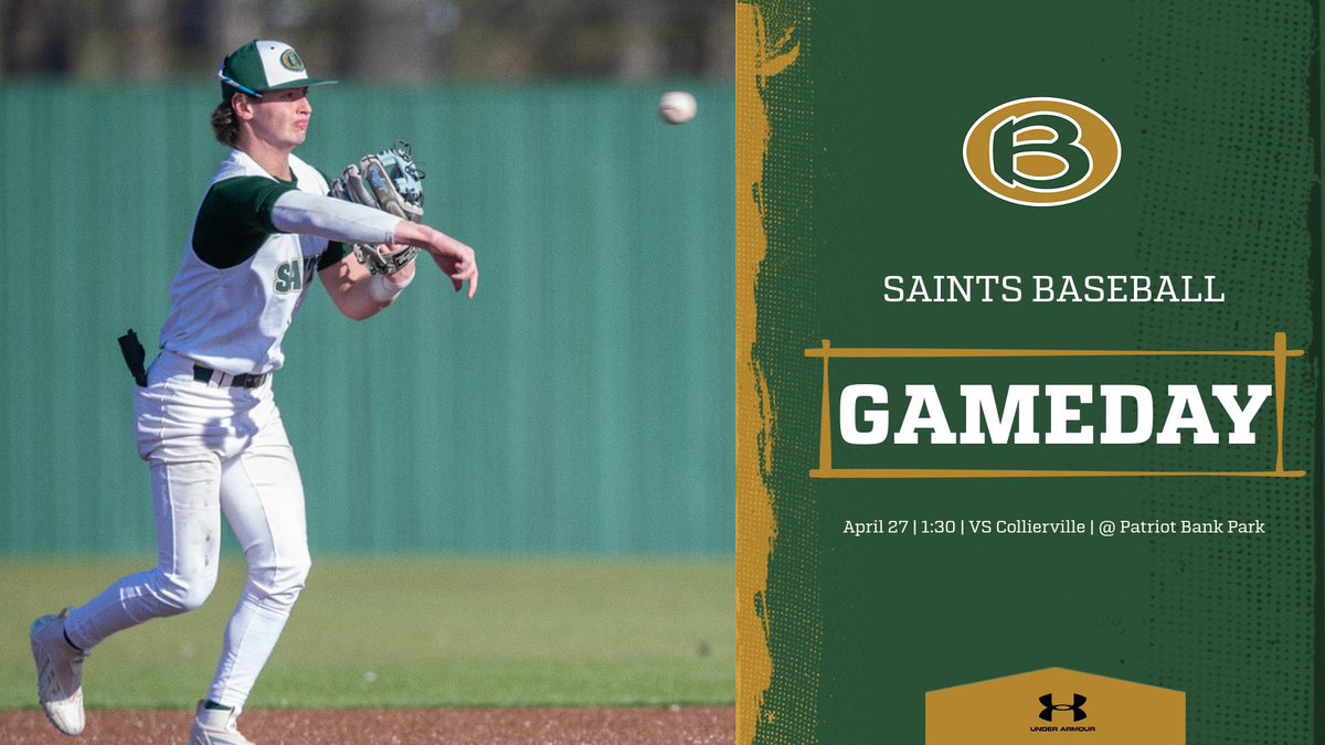 ITS SAINTS BASEBALL GAMEDAY!!! The Saints will be taking on the Dragons today at 1:30!