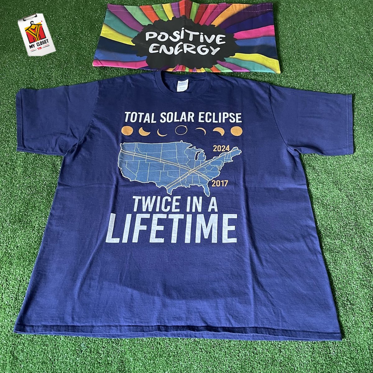 Port Company Twice In A Lifetime Solar Eclipse 2017 / 2024 Blue T-Shirt Size 2XL 

#PortCompanyFashion
#TwiceInALifetime
#SolarEclipse2017
#SolarEclipse2024
#BlueTee
#Size2XL
#CelestialFashion
#EclipseMemories
#AstronomyApparel
#LimitedEditionTee
ebay.com/itm/1264526306…
