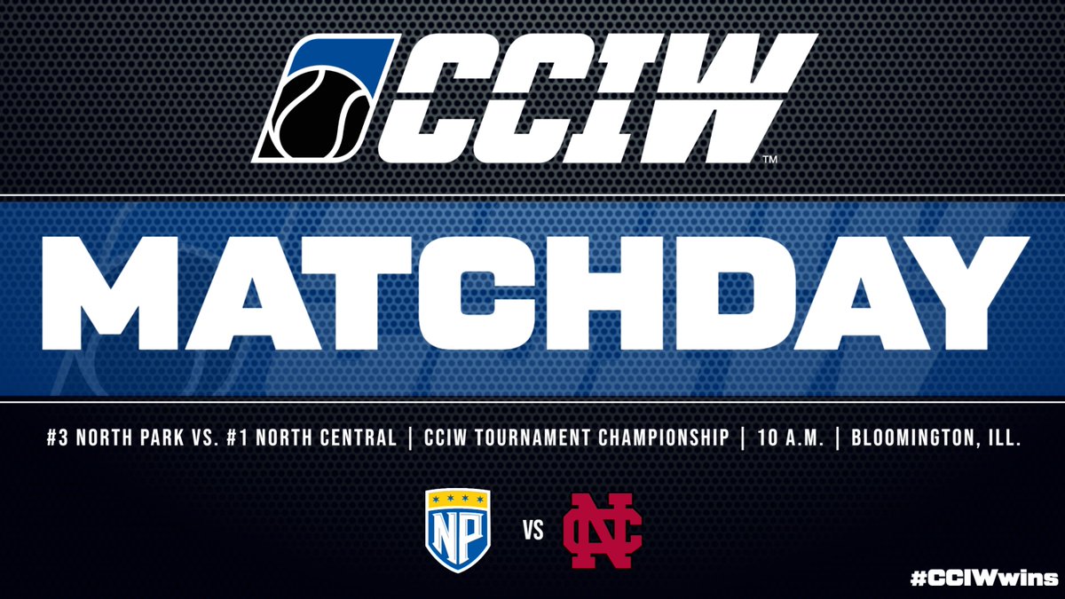 It's Championship Saturday in the CCIW! #1 North Central meets #3 North Park at 10 a.m. in the CCIW Women's Tennis Tournament final at Evergreen Racquet Club in Bloomington, Ill. 📺 erctennis.com/video 📊 iwusports.com/sports/2024/4/…