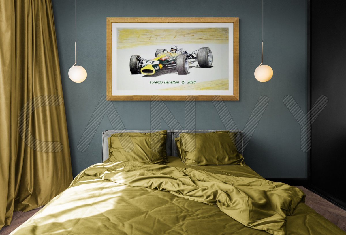 Sleeping with your idol ? Done ! or almost... just click the link in my comment below.
Original for sale.
#jimclark #lotus #vintagecar #legendsneverdie #racing #handmade #interiordesigner #homeinterior #MadeInItaly #formula1