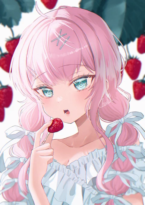 「君も一粒いりますか?」#イラスト #illustration 