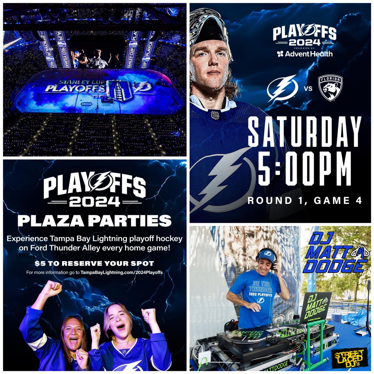 GregWolfTBL's tweet photo. Rise & Grind, #BoltsNation⚡️
It’s DO OR DIE! Tonight, WE DO WORK!
Push us into a corner, we’re gonna FIGHT BACK! I’m ready to battle alongside @StreetLacedDJs own @DJMattDodge who’s rockin the Plaza Party while me & #LightningVision hold down the barn!
5pm puck drop! #GoBolts https://t.co/OnhxWNxC5X