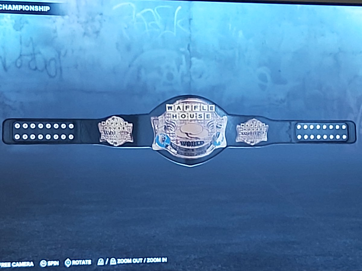 WAFFLE HOUSE CHAMPIO BELT IS NOW ON CC
USE MARTYM OR WAFFLEHOUSE TO GET IT
#WWE2K24 @PrinceMartyM