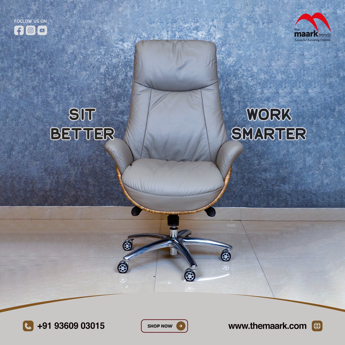 The Maark Trendz. Coimbatore | Tirupur l Erode Call +91 96778 23456/ +91 96778 33337. Buy Now: themaark.com This type of rocking chair is simple and modern in design and can easily match any style of furniture suitable for home and office use. #themaarktrendz