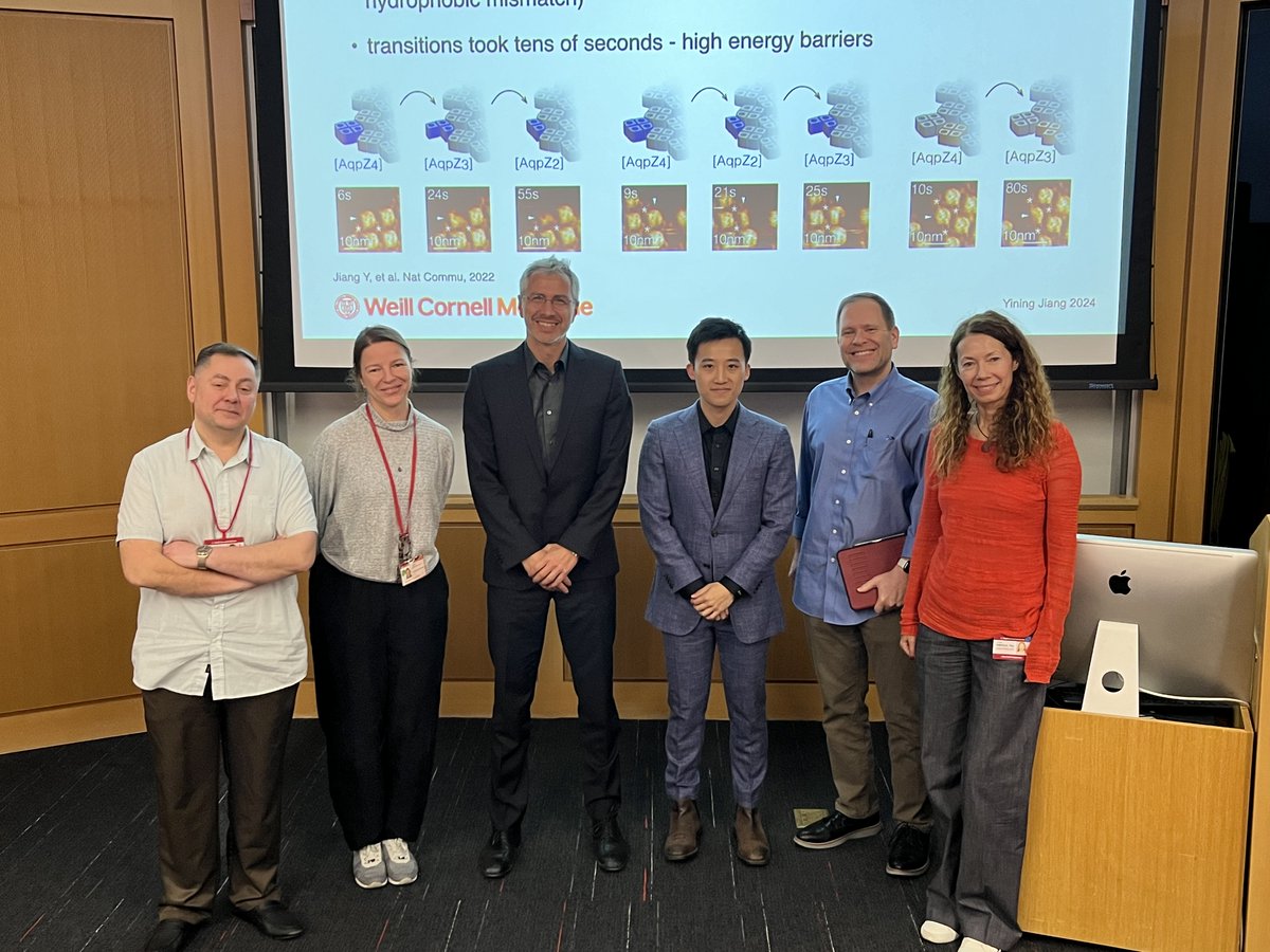 Congratulations, Yining Jiang, PhD!!! So proud of you, and everything you have achieved over the last years! Thanks to the thesis committee @GeorgeKhelashv1 @BoudkerLab @JeremyDittman @CrinaNimigean for their advice and guidance...