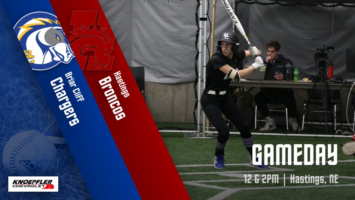 GAME DAY!
🆚 : Hastings
🕐 : 12PM &amp; 2PM
📍 : Hastings, NE
📊 :bit.ly/4bdhukn

#BattleOn